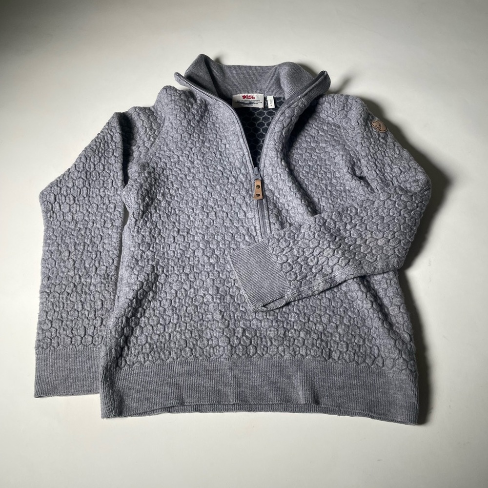 Fjallraven half zip sweater wool